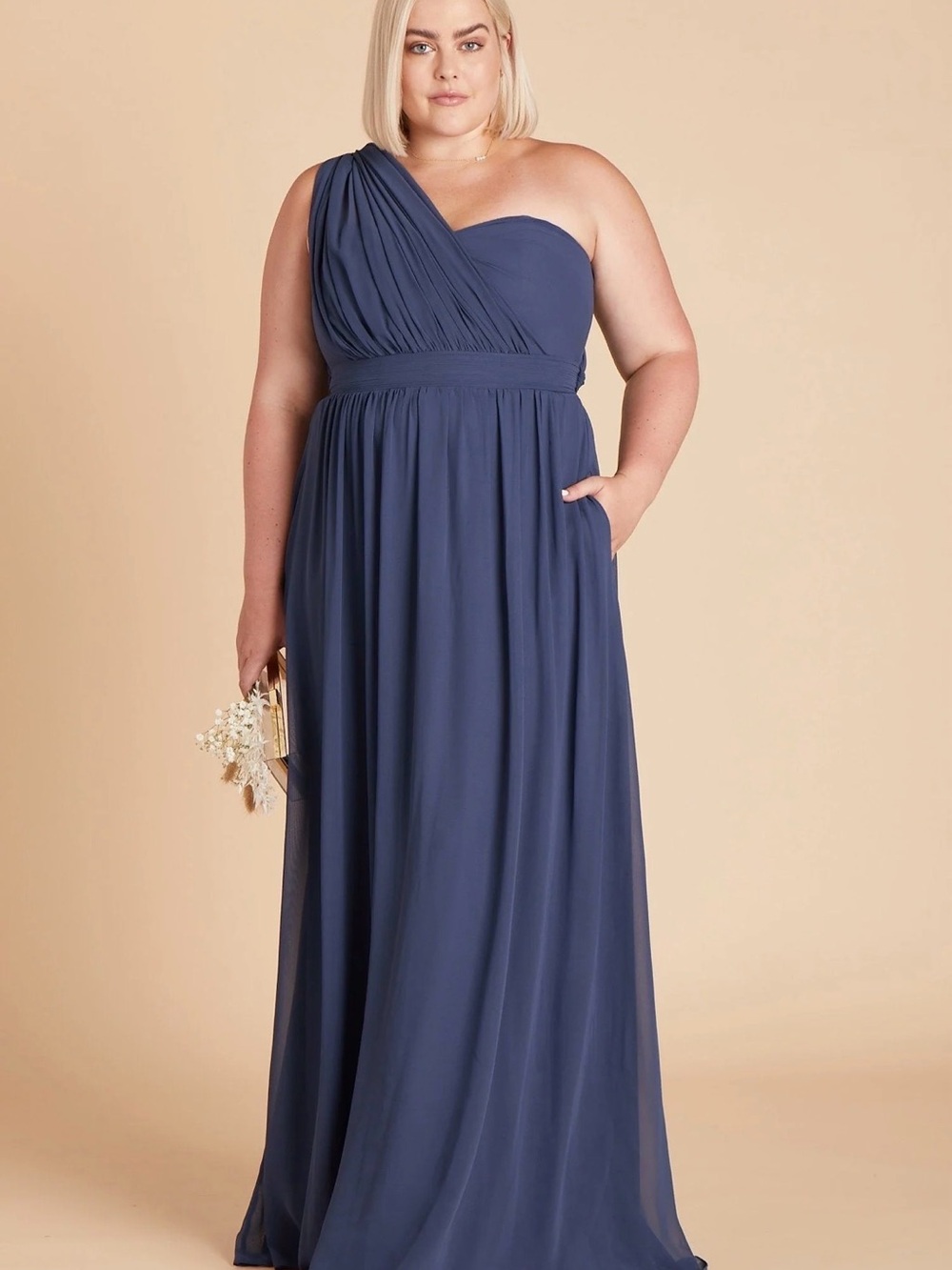 Birds Grey Grace Bridesmaid Dress, New with tags, size Large - Picture 9 of 9